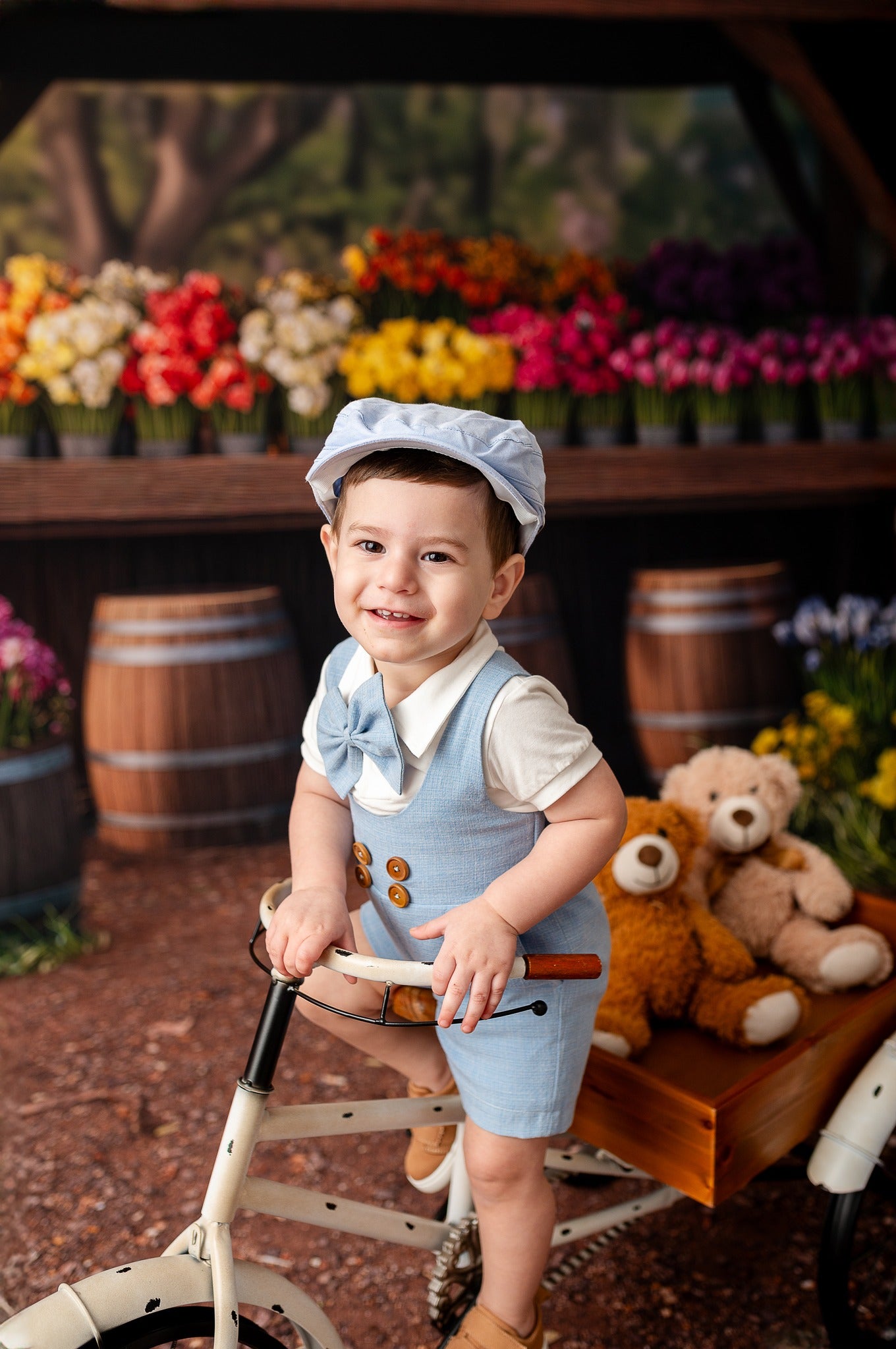 Rustic Spring Flower Stand - With Sweep Option