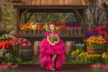 Rustic Spring Flower Stand - With Sweep Option