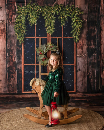 Rustic Plaid Fireplace - Room