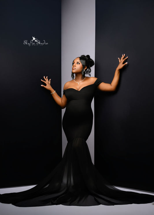 RTS Couture Grey - 4x7.5' Essential Stretch Slimline Backdrops QTY2 - NO SILICONE/Slight Green - 60% Off