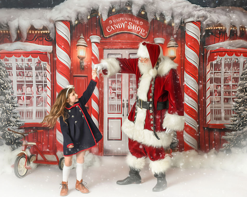 Santa Claus Lane Candy Shop - With Sweep Option