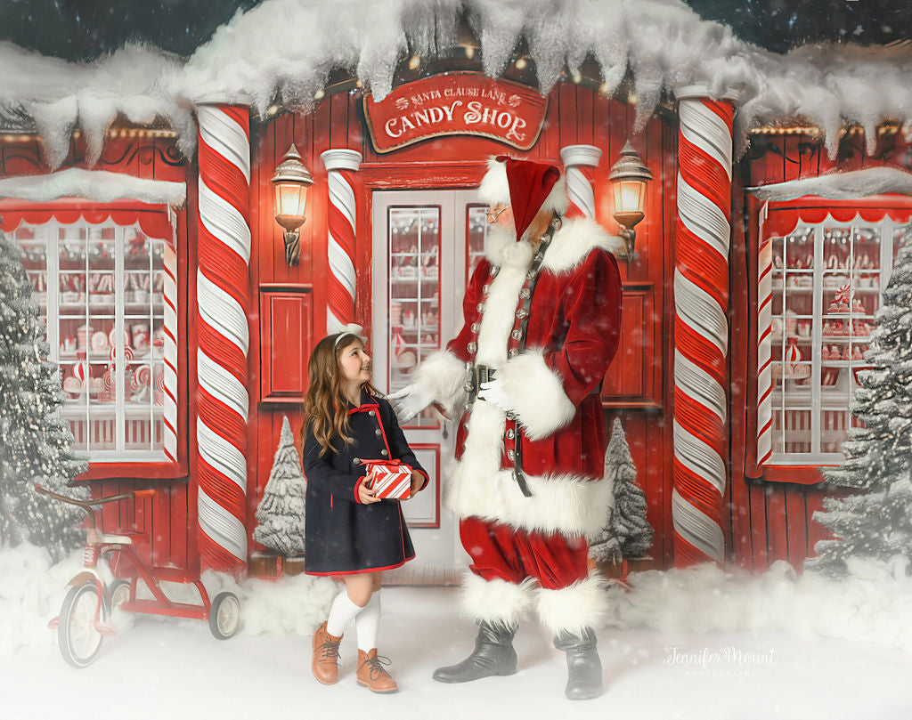 Santa Claus Lane Candy Shop - With Sweep Option