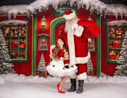 Santa Claus Lane Toy Shop - with Sweep Option