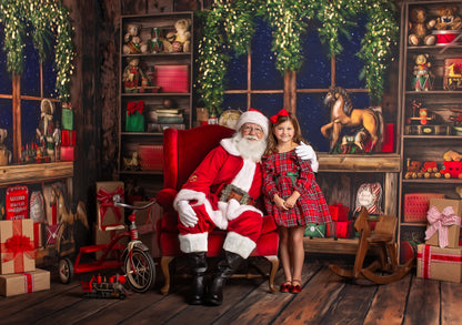 Santa's North Pole Workshop Window