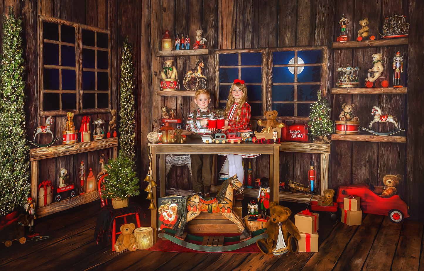 Santa's Rustic Workshop - Room