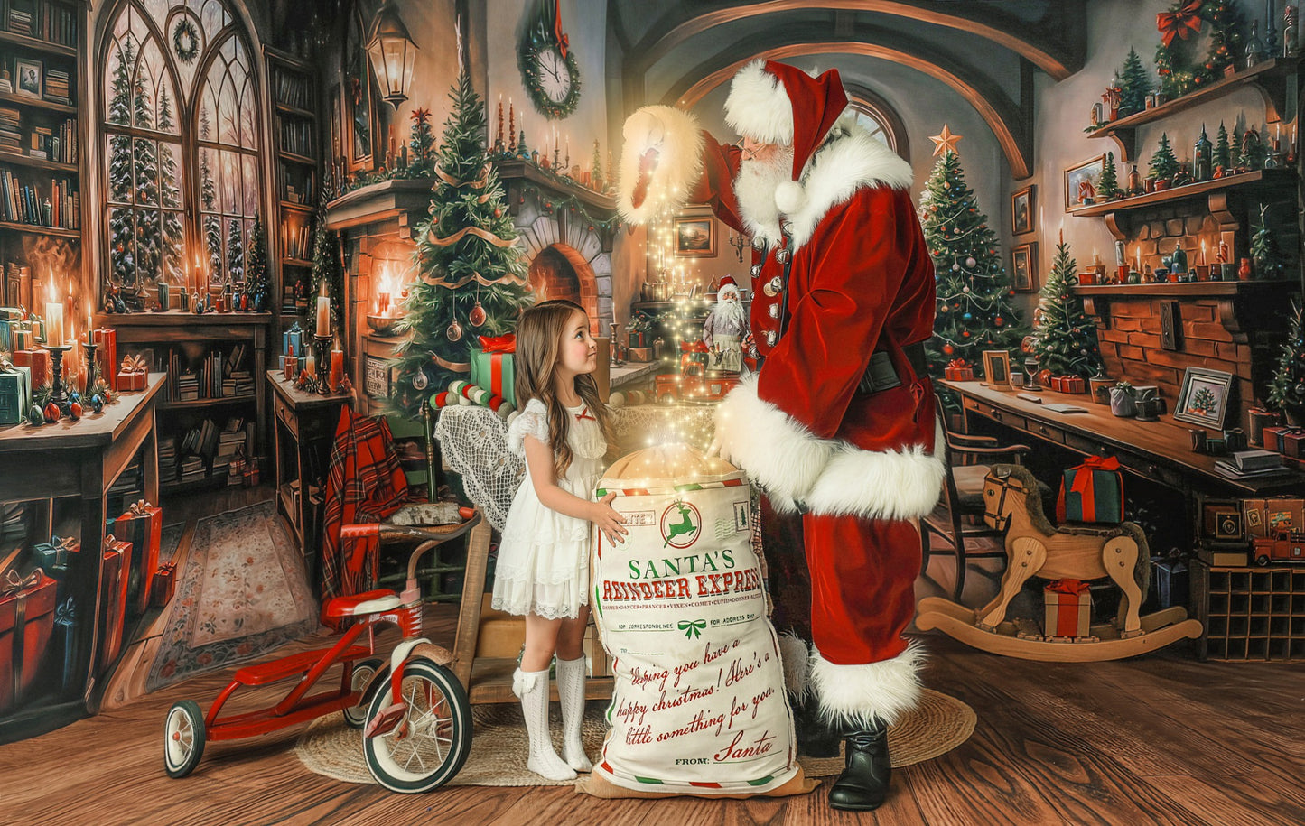 Santa's Winter Cabin - with Sweep Option