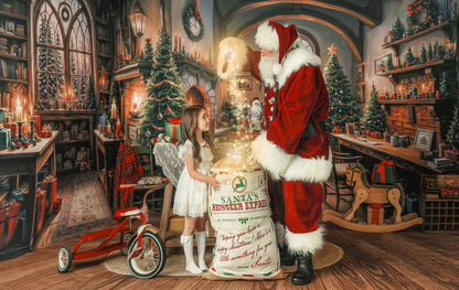 Santa's Winter Cabin - with Sweep Option