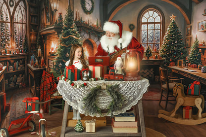 Santa's Winter Cabin - with Sweep Option