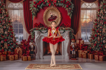 Scarlet Ballerina Christmas - with Sweep Option