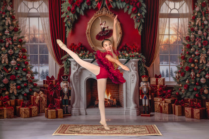 Scarlet Ballerina Christmas - with Sweep Option