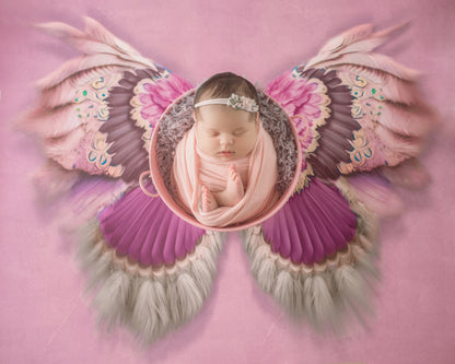 Shimmering Bronzed Feathers - Petite