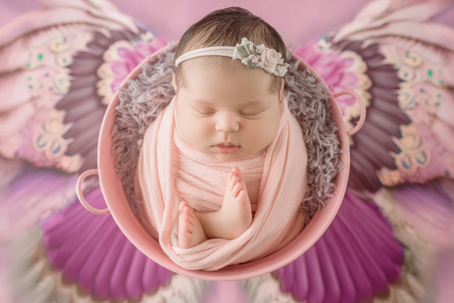 Shimmering Bronzed Feathers - Petite