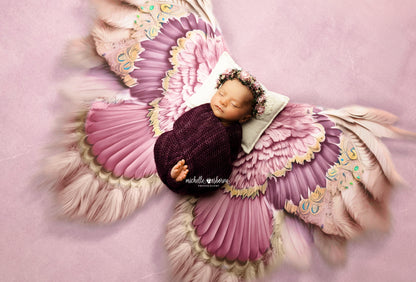 Shimmering Crepe Feathers - Petite