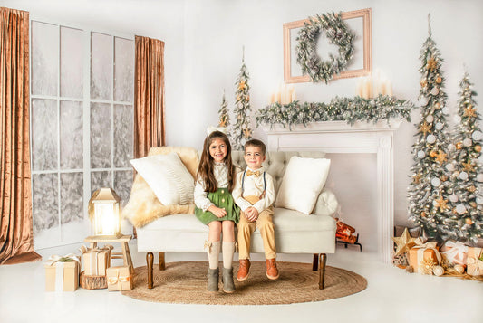 Simple Christmas Mantle 2pc Room