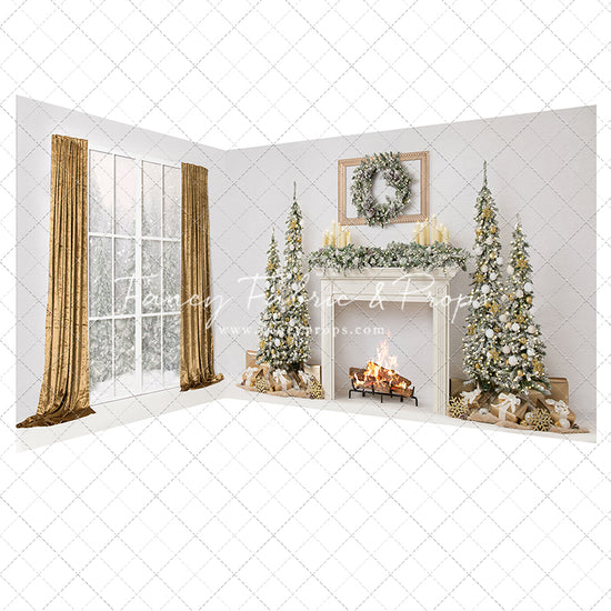 Simple Christmas Mantle 2pc Room