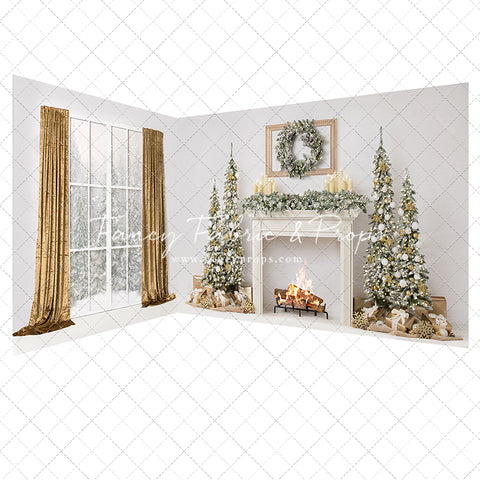 Simple Christmas Mantle 2pc Room