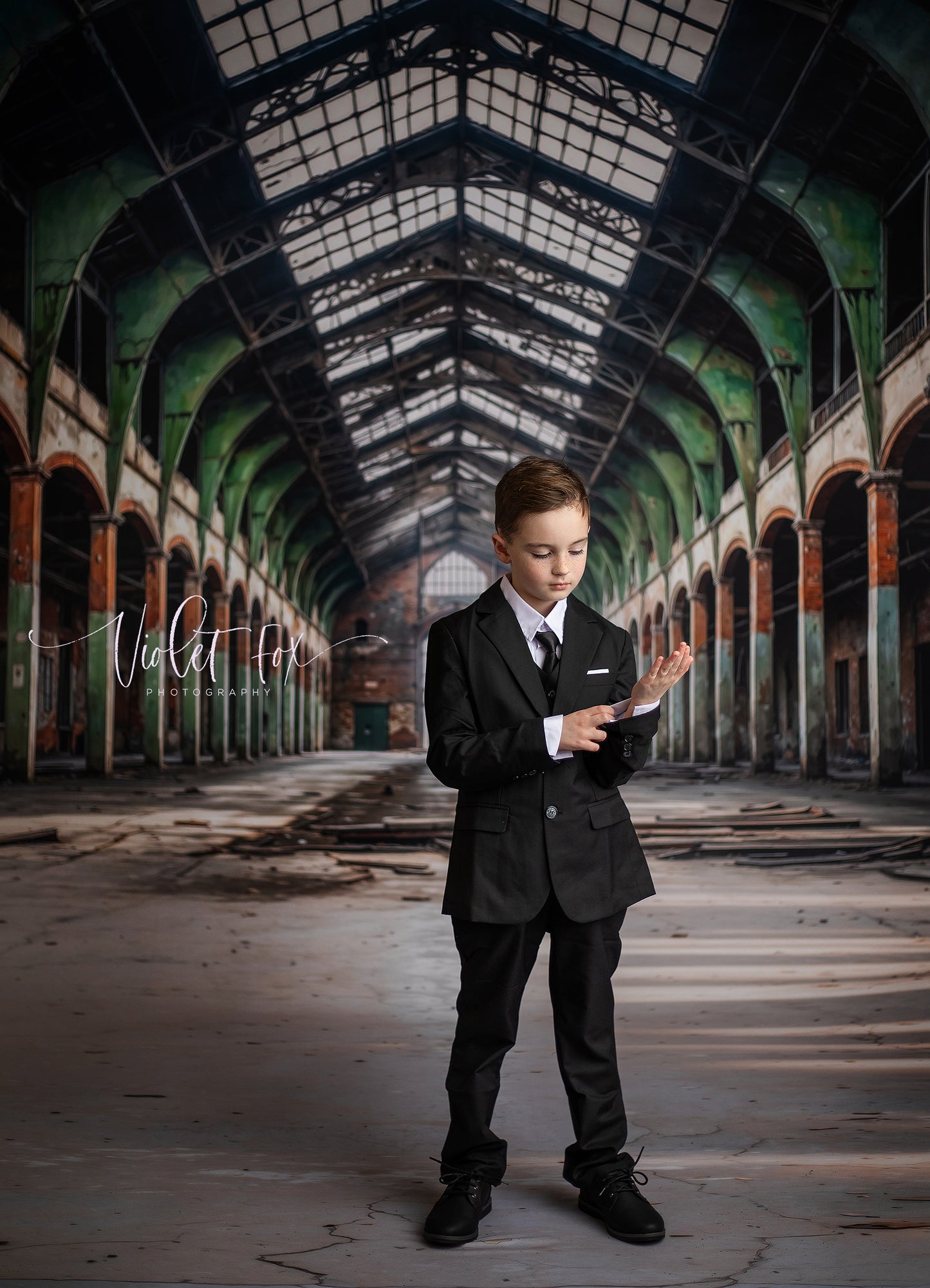 Abandoned Warehouse Concrete Floor