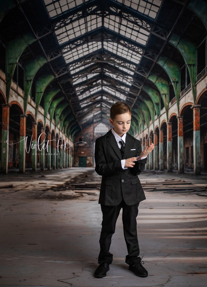 Abandoned Warehouse Concrete Floor