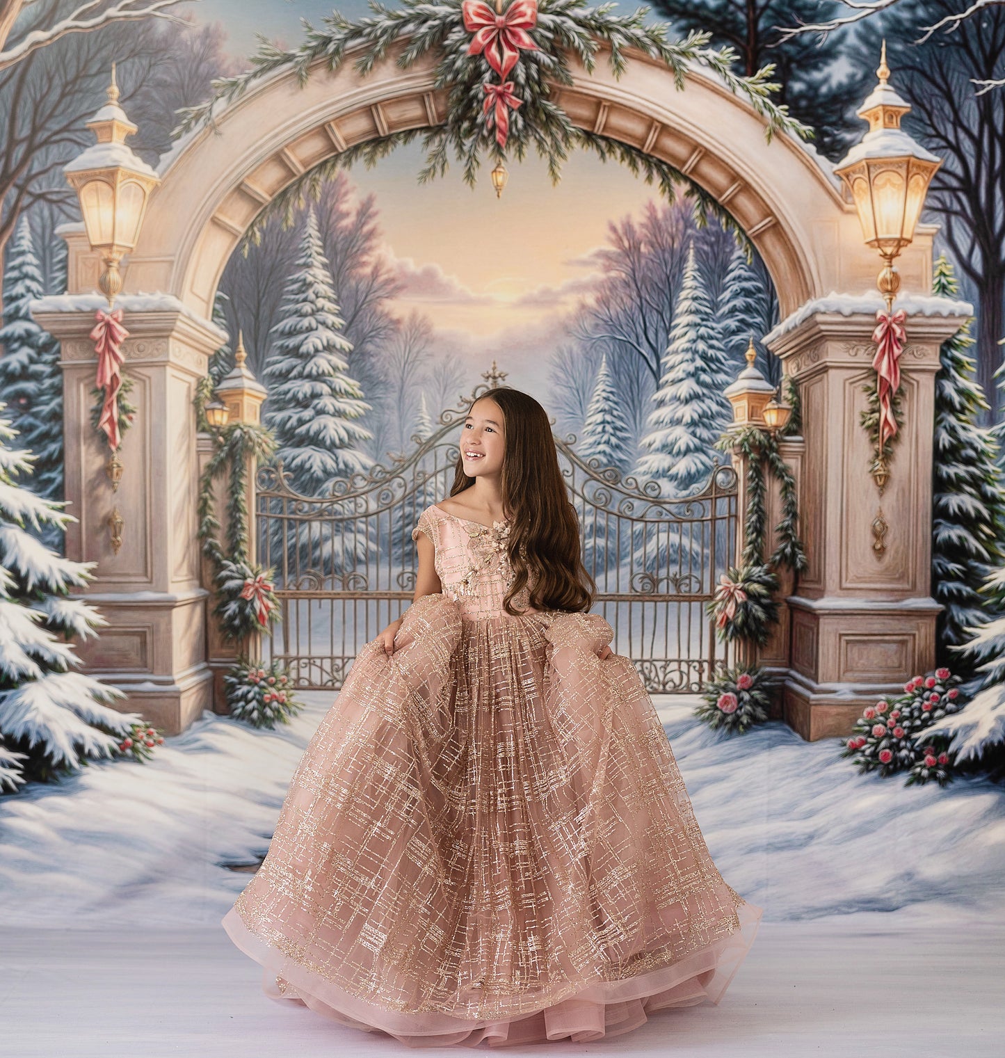 Snowfall At The Estate - with Sweep Option