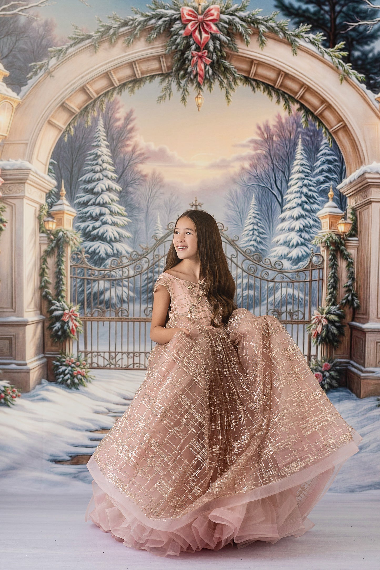 Snowfall At The Estate - with Sweep Option