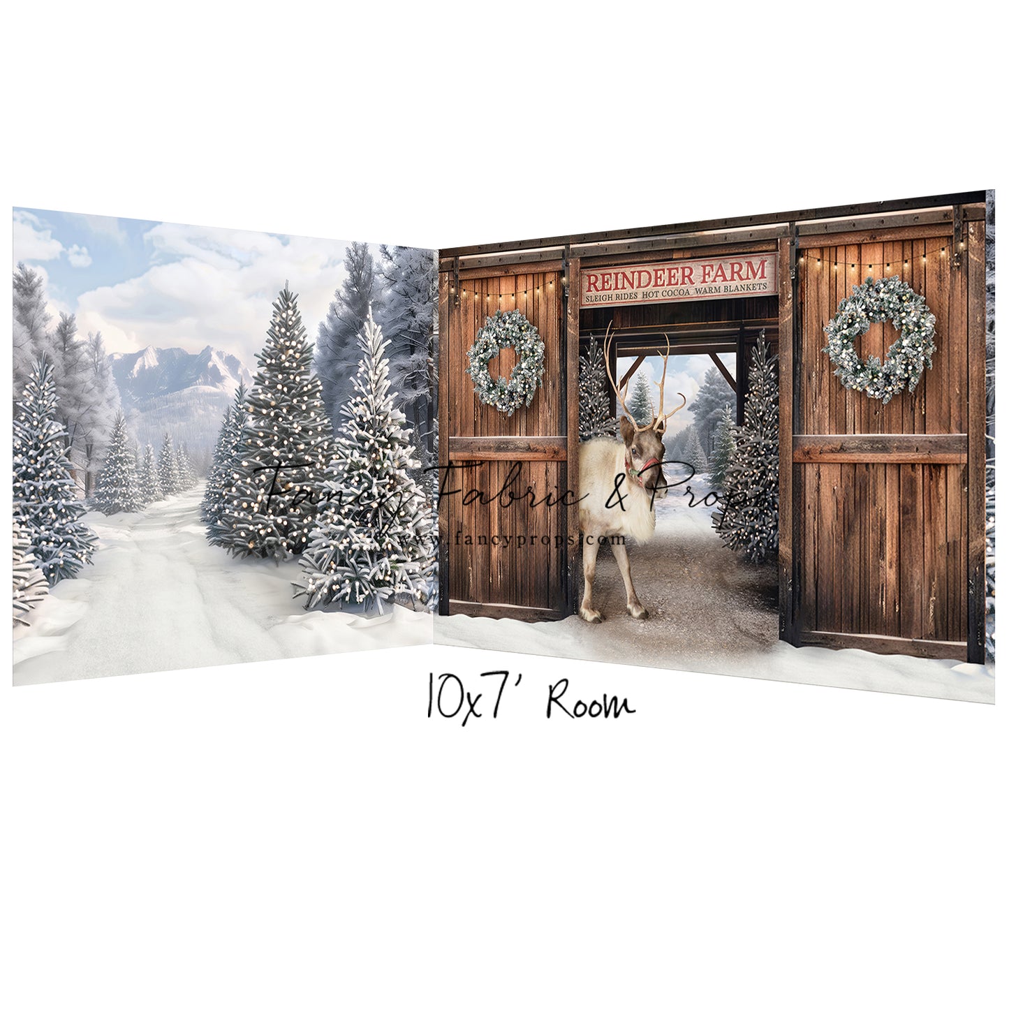 Snowy Mountain Reindeer Farm - With Reindeer - 2pc Room