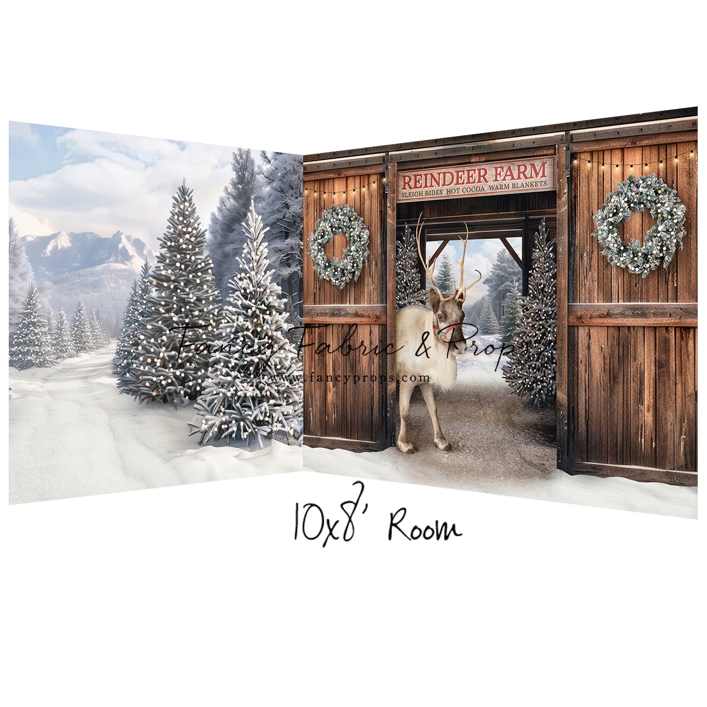 Snowy Mountain Reindeer Farm - With Reindeer - 2pc Room