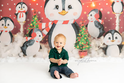 Snowy Penguin Friends