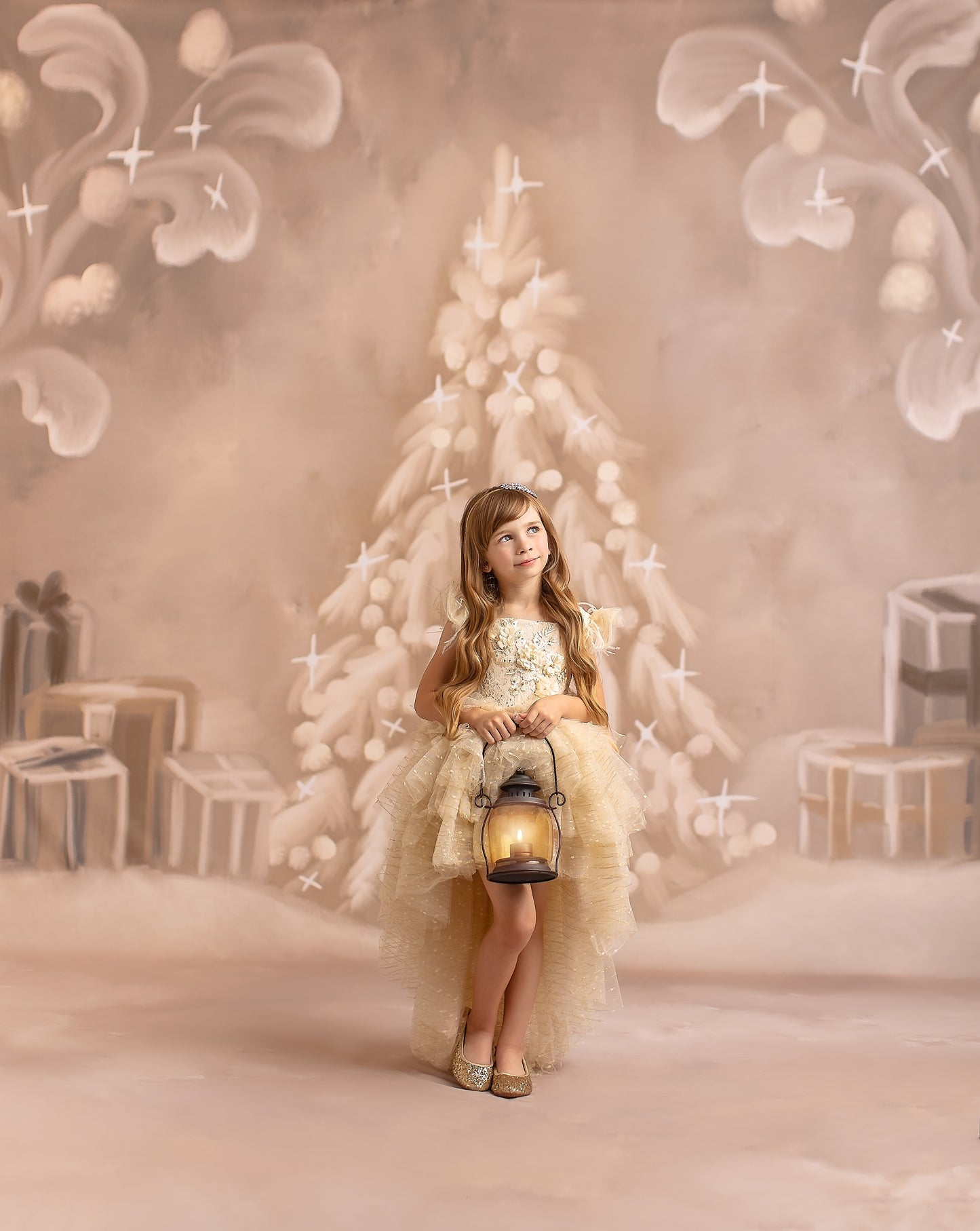 Snowy Shimmer - with Sweep Option