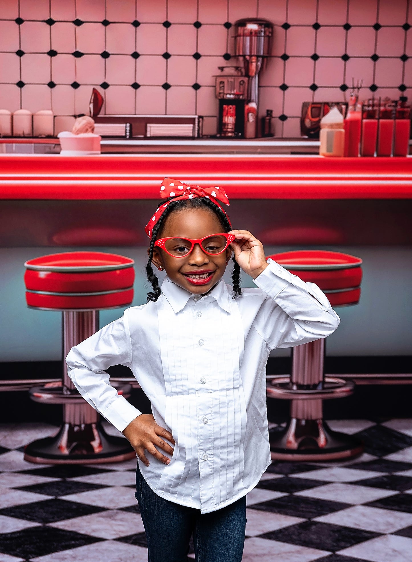 Soda Pop & Sock Hop Diner - With Sweep Option