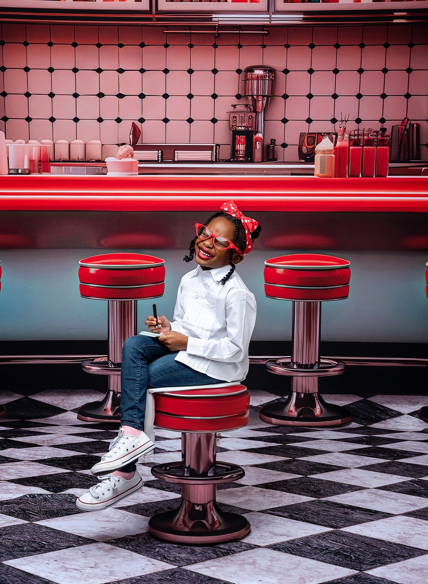 Soda Pop & Sock Hop Diner - With Sweep Option