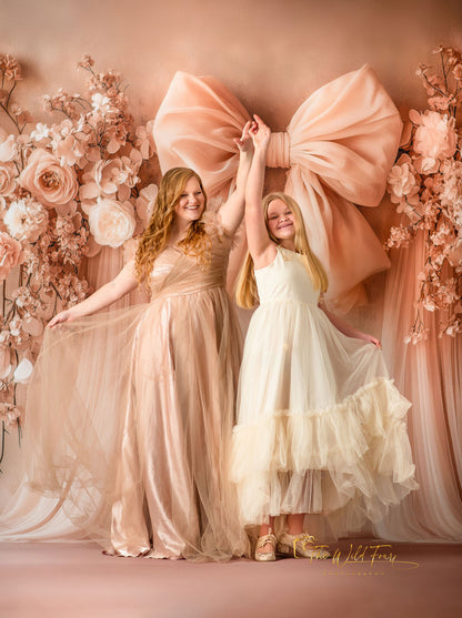 Soft Bow & Tulle - With Sweep Option