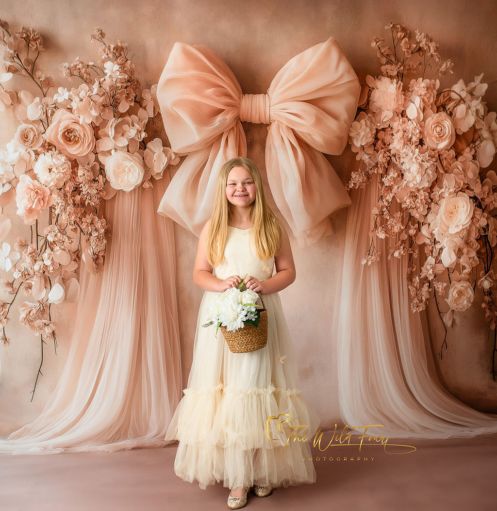 Soft Bow & Tulle - With Sweep Option