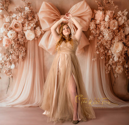 Soft Bow & Tulle - With Sweep Option