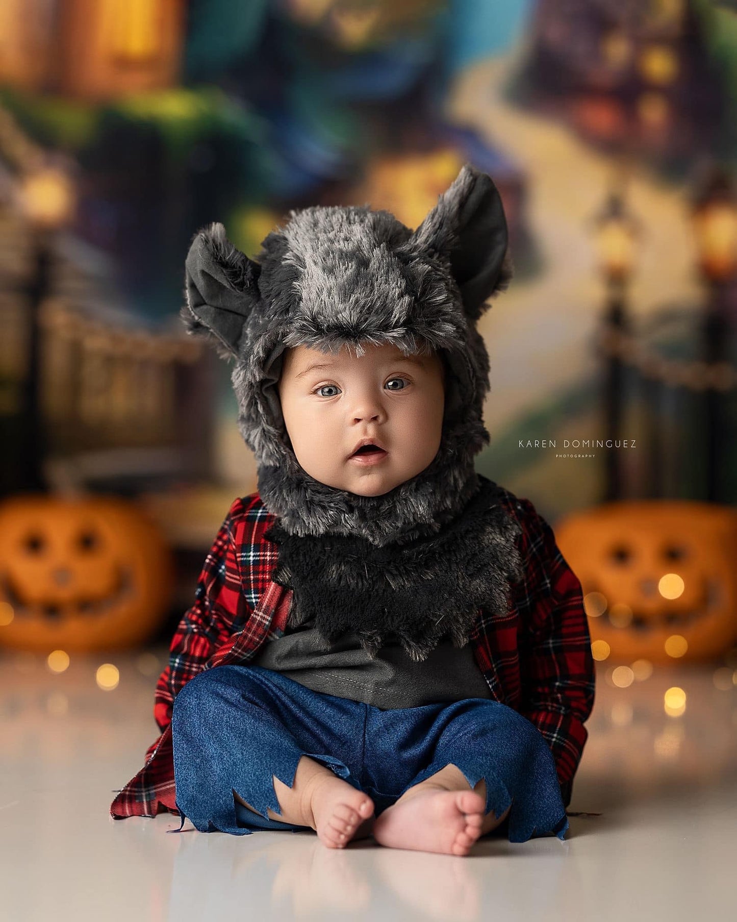 Spooky Town- With Lights - With Sweep Option