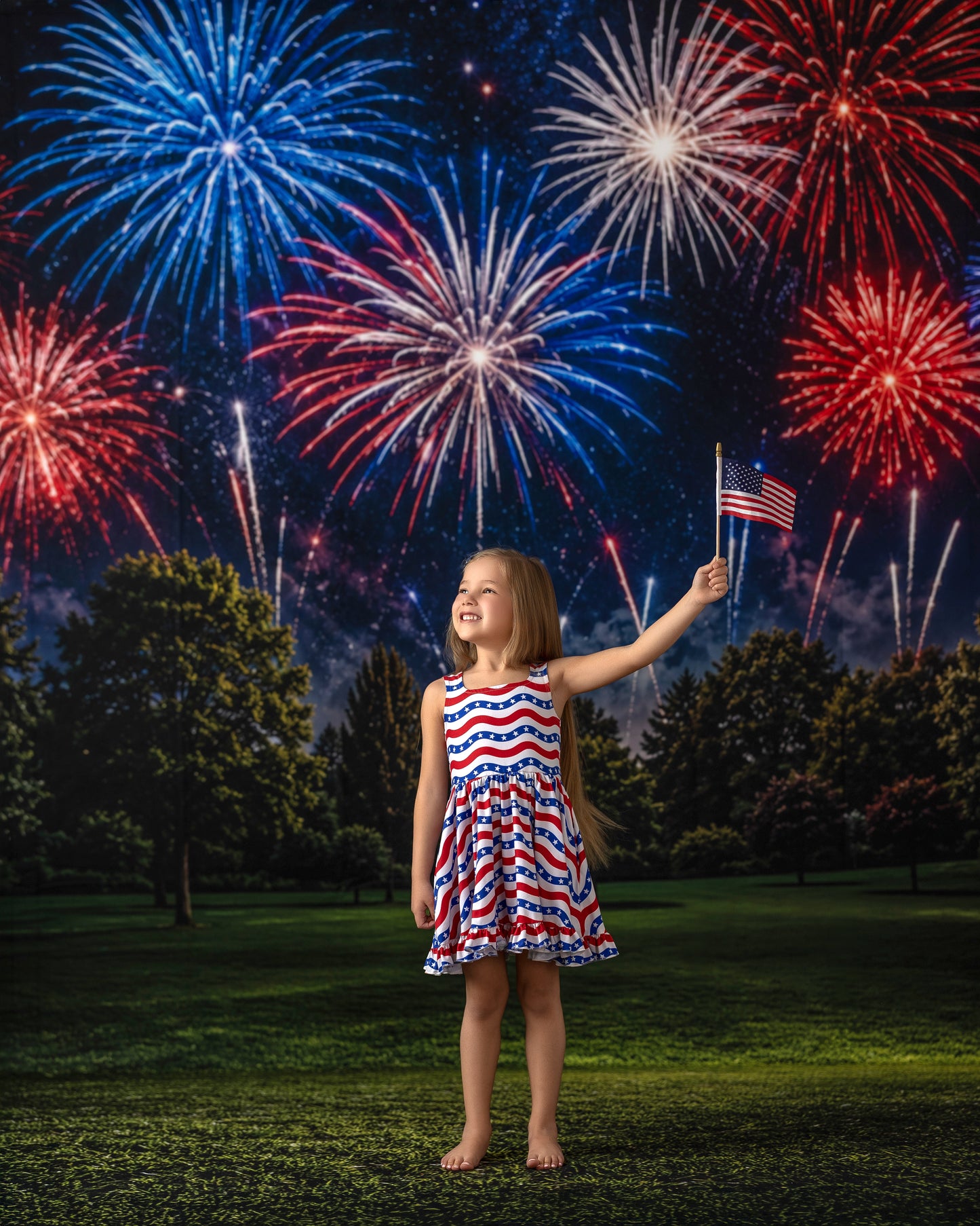 Stars, Stripes & Sparkles - With Sweep Option