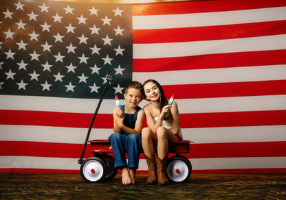 Stars & Stripes Sunset - With Sweep Option