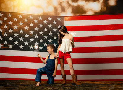 Stars & Stripes Sunset - With Sweep Option