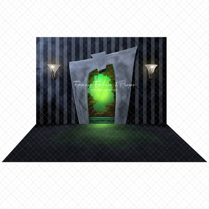 Strange & Unusual Fireplace - 2pc Set