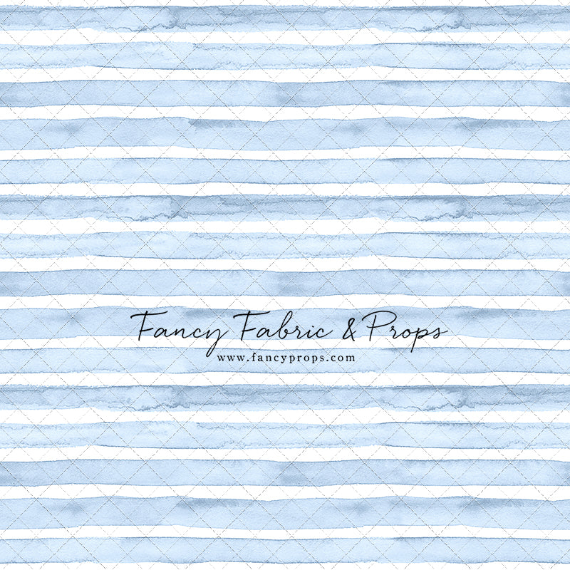 Blue Watercolor Stripes