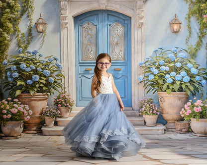 Summertime Patio - Blue Door - With Sweep Option