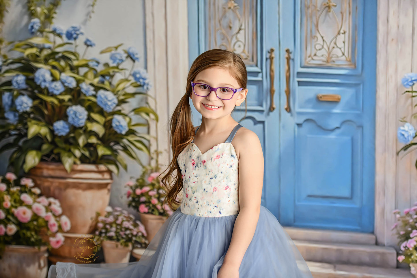 Summertime Patio - Blue Door - With Sweep Option