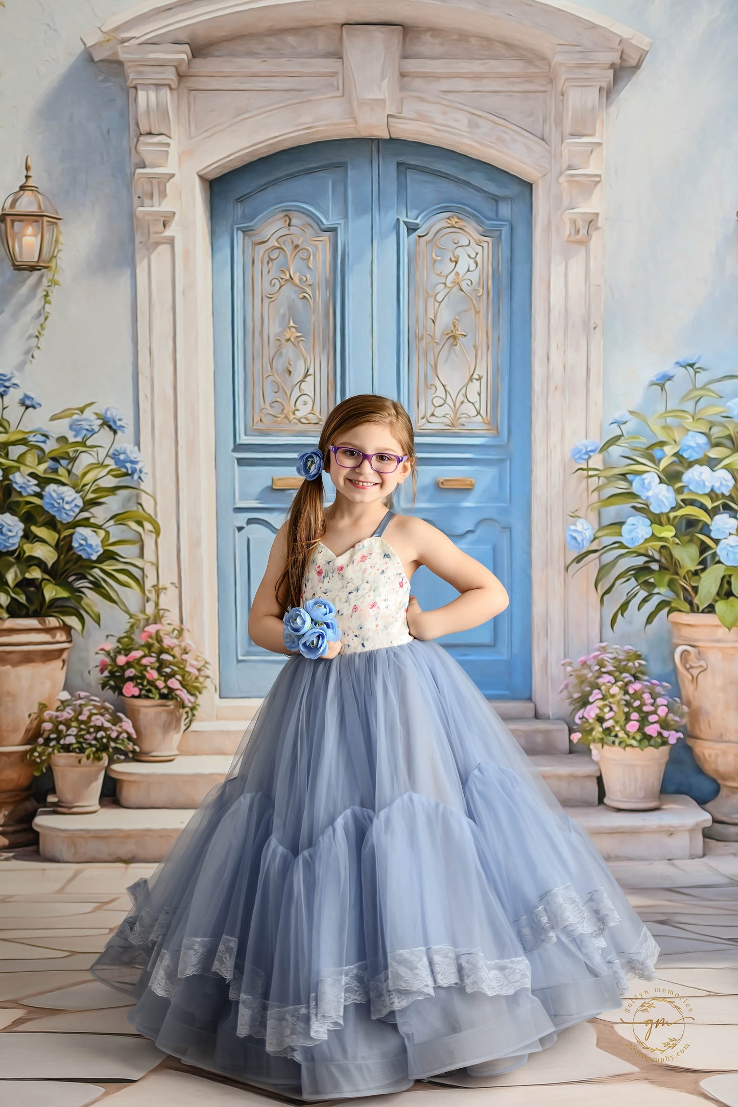 Summertime Patio - Blue Door - With Sweep Option