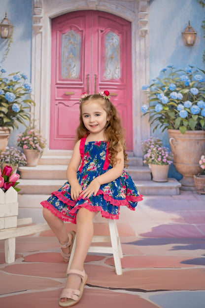 Summertime Patio - Pink Door - With Sweep Option