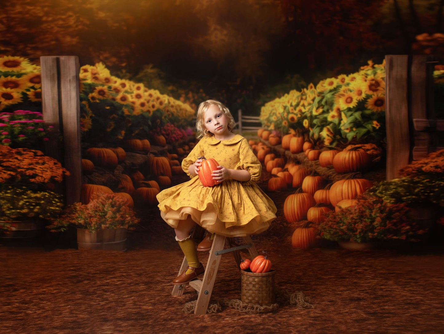 Sunflower Valley Dirt Path - Floor