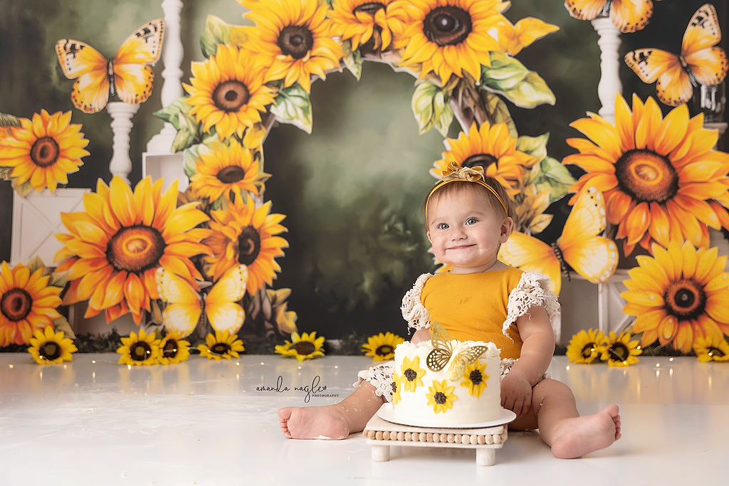 Sunny Flowers & Butterflies