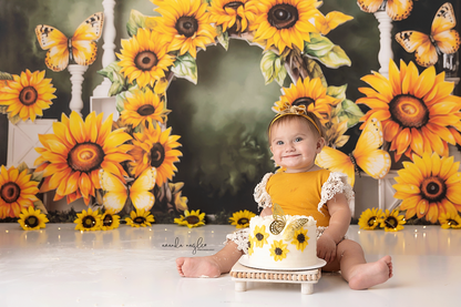 Sunny Flowers & Butterflies