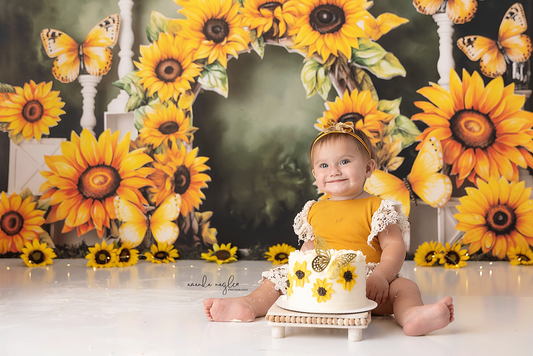 Sunny Flowers & Butterflies