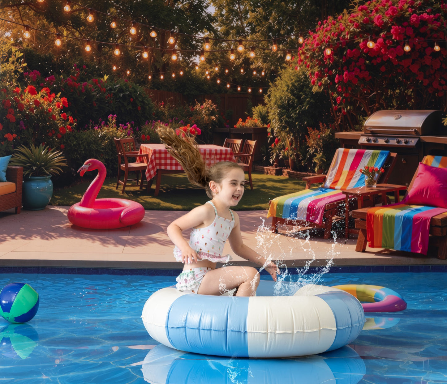 Sunny Swim Club - With Sweep Option