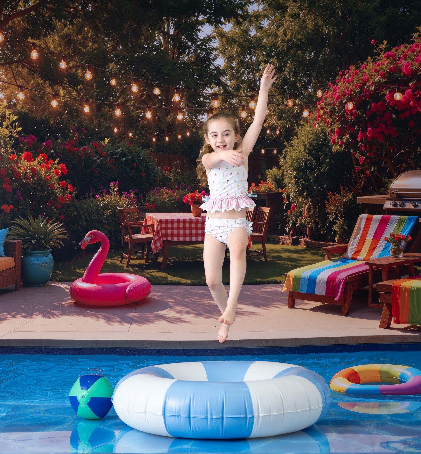 Sunny Swim Club - With Sweep Option