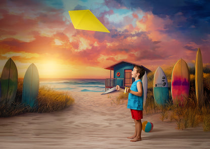 Sunset Surf Shack - With Sweep Option